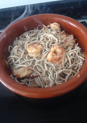 Una foto de Gulas con langostinos