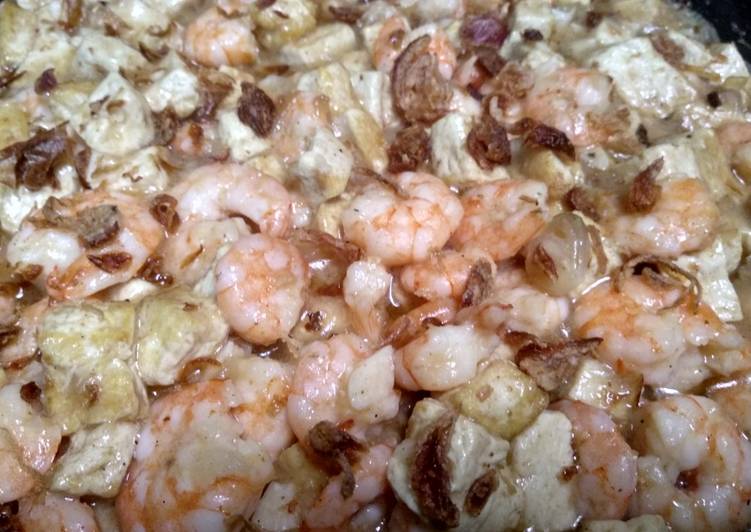 Udang tahu saos tiram