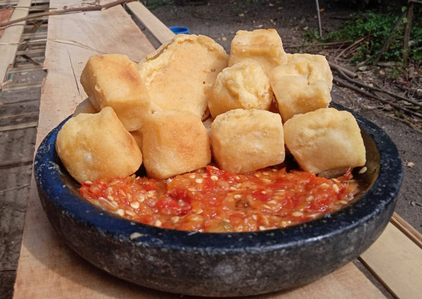Tahu Crispy Sambal Bawang