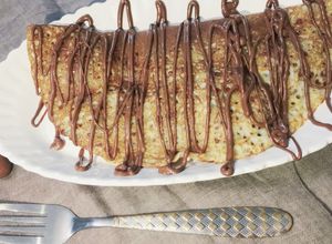 صورة لوصفة كريب بالنوتيلا 🥞🎀
