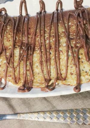 صورة لوصفة كريب بالنوتيلا 🥞🎀