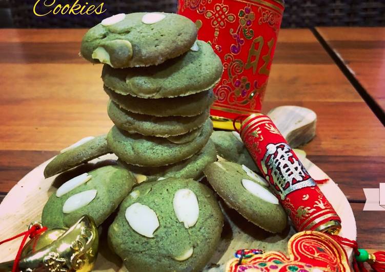 Green tea choco chip cookies #beranibaking