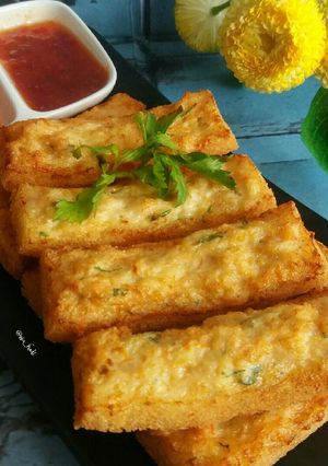 Foto resep Stik Udang Roti Tawar