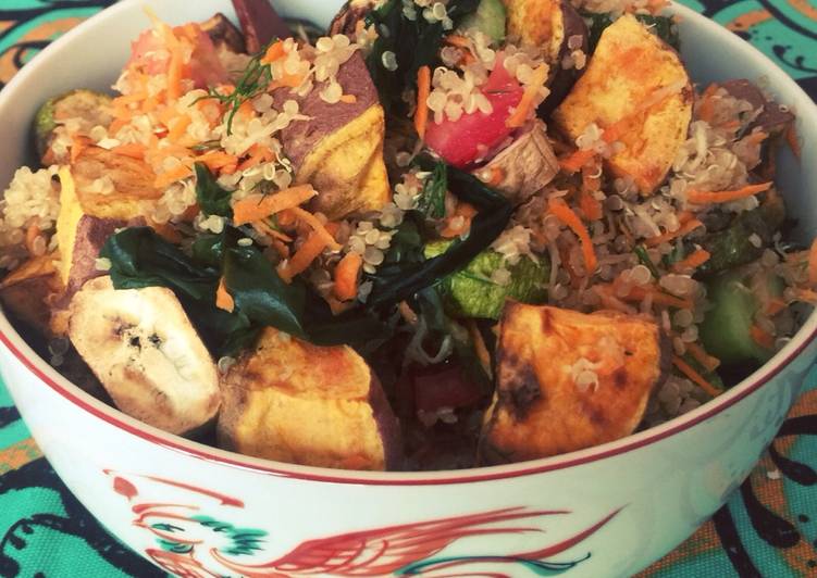 Step-by-Step Guide to Cook Yummy Quinoa veggie bowl