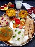 Gujarati thali for lunch