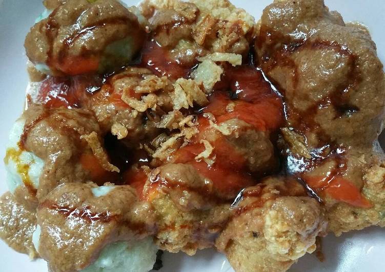 Siomay rebus + goreng