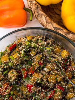 Quinoa-Salat mit Ofengemüse Rezepthauptbild