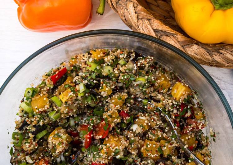Wie man macht Quinoa-Salat mit Ofengemüse Rezepte ...