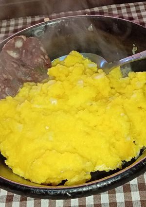 Una foto de Polenta Especial/con Cebolla y Queso Crema