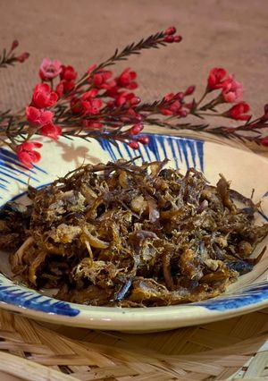 Hình của món Chà Bông Chân Nấm.