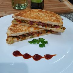 A picture of Kulcha Quesadilla.