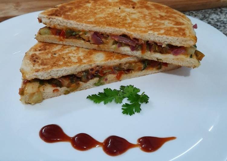 Recipe of Any-night-of-the-week Kulcha Quesadilla