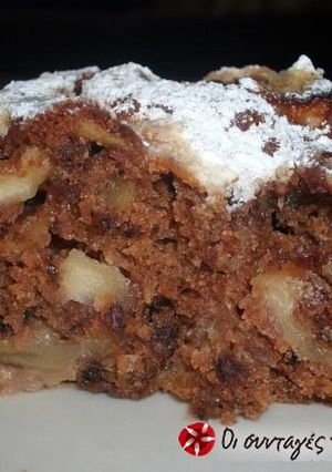 A picture of Xanthippi’s Apple Cake.