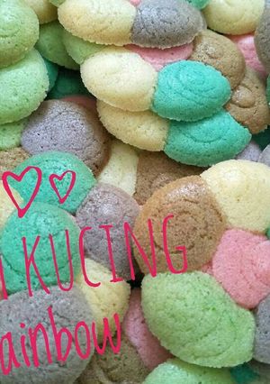 Foto resep Lidah kucing rainbow bunga