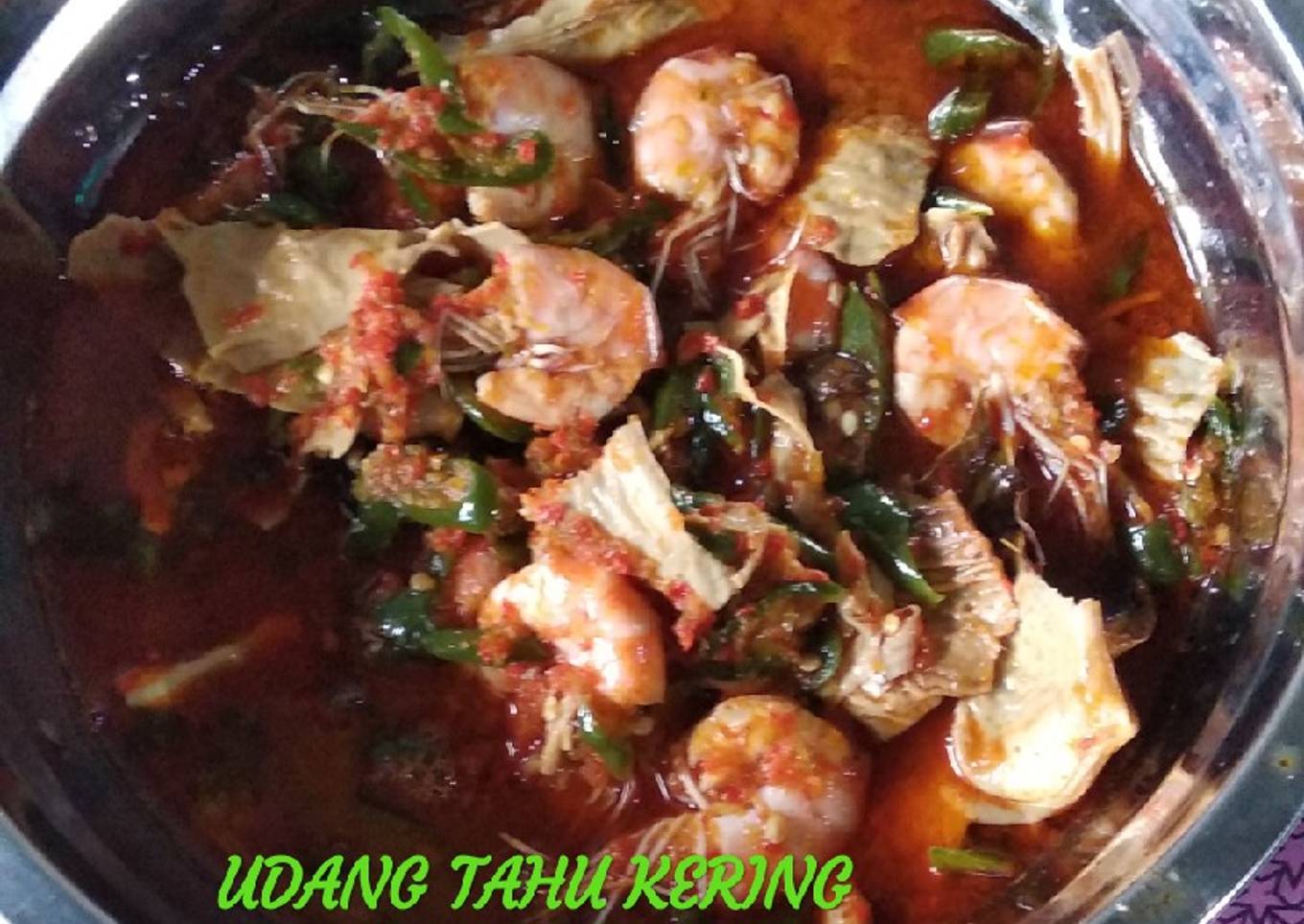 Resep Udang tahu kering simple yang Enak Banget