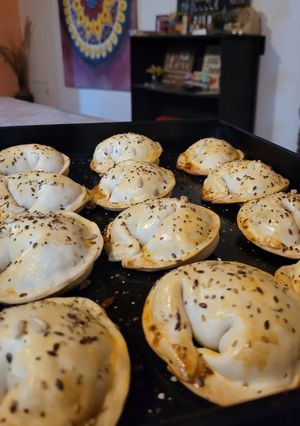 Una foto de Empanadas de vegetales al wok!!