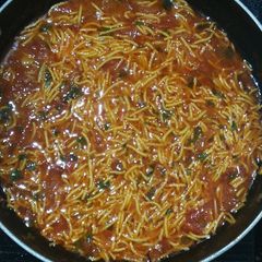 A picture of Sev tamatar sabji.