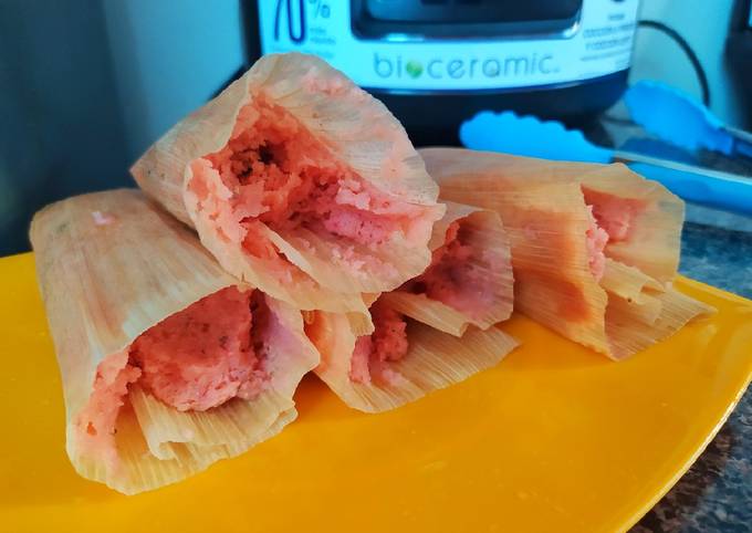 Tamales dulces de queso crema Receta de Javian- Cookpad