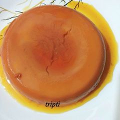 Eggless caramel custard pudding A picture of Eggless caramel custard pudding.