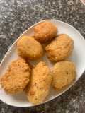 Arepitas de yuca con Jamón y queso