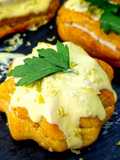 Savory Cornstarch Éclairs Filled with Tuna Mousse