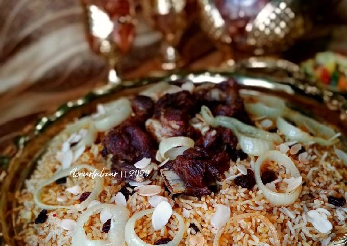 Cara Gampang Membuat Nasi kebuli daging, Lezat