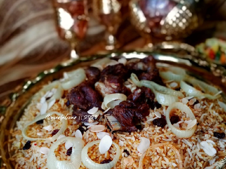 Cara Gampang Membuat Nasi kebuli daging, Lezat