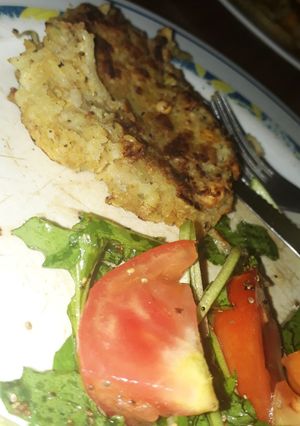 Una foto de Hamburguesa de garbanzo