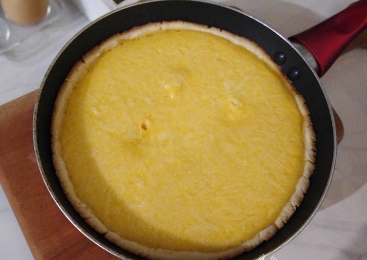 Cara Menyiapkan Pie susu keju teflon Kekinian