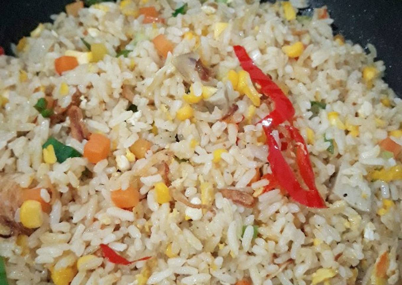 Nasi goreng hongkong simple