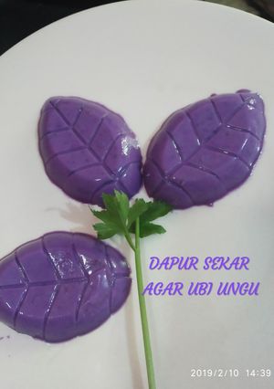 Foto resep Agar agar ubi ungu simple
