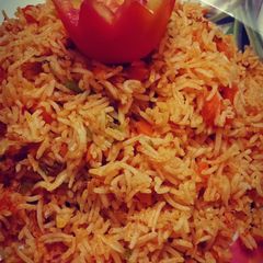Schezwan fried rice A picture of Schezwan fried rice.