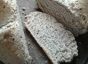 Una foto de Pan irlandés (Soda Bread), sin levadura y no se amasa