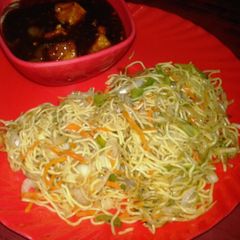 Veg chow mein A picture of Veg chow mein.