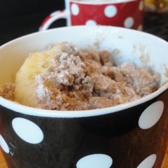 A picture of A cup of coffee cake.