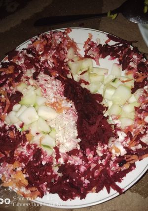 A picture of Beetroot healthy salad.