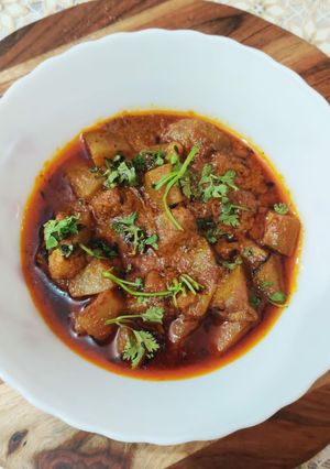 A picture of Masala Lauki.