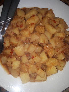A picture of Easiest and testy irish potatoes pepper soup for break fast.