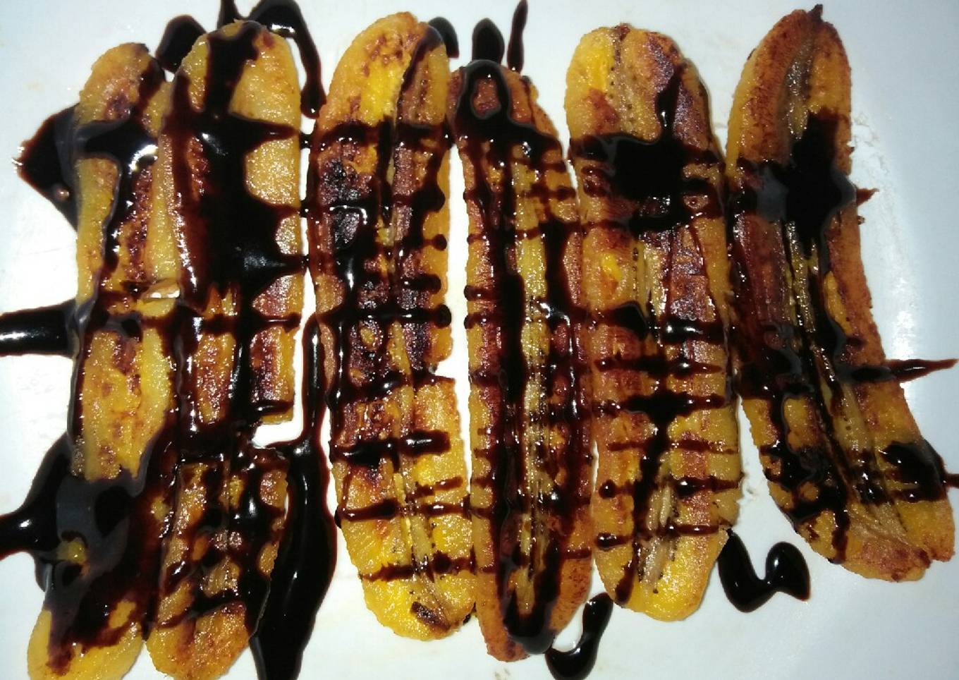 Pisang Panggang Teflon Toping Coklat