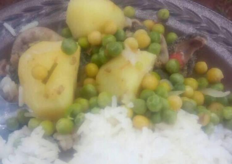 How to Make Perfect Matumbo, peas potatoes