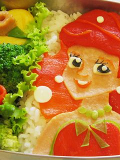 小美人魚造型便當 的食譜成品照片
