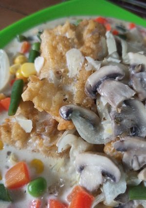 Foto resep Dory Saus Jamur ala Rumahan