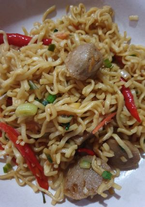 Foto resep Mie telur bakso sapi