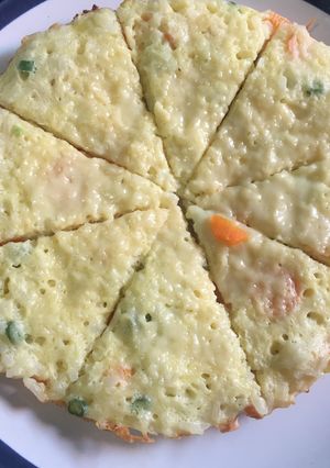 Foto resep Pizza nasi anak (menu sarapan)