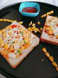 Chilli corn cheese toast
