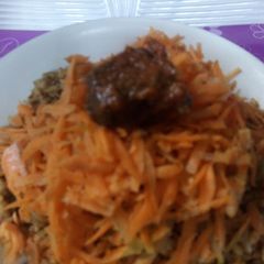 A picture of Jollof rice.