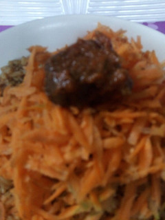 A picture of Jollof rice.