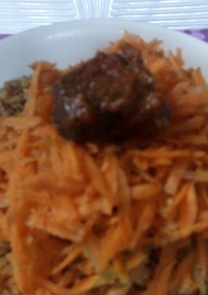 A picture of Jollof rice.