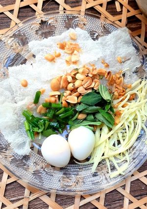 Hình của món Bánh tráng trộn chiên giòn đơn giản.