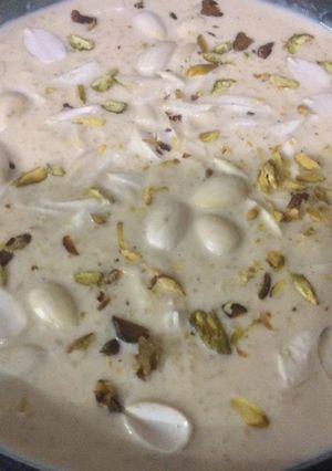 A picture of Almonds Kheer.